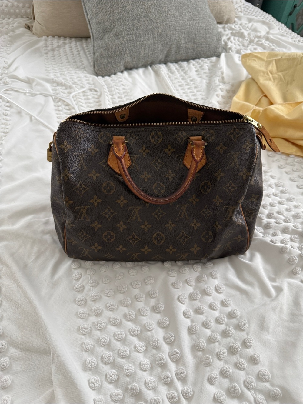 Louis Vuitton Monogram Canvas Brown & Tan Duffel Bag